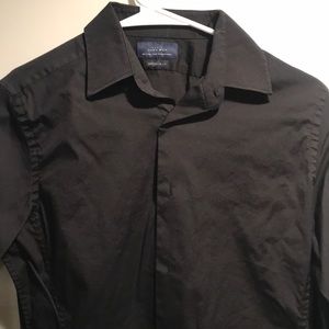 Brand New Slim Black Button Down from Zara